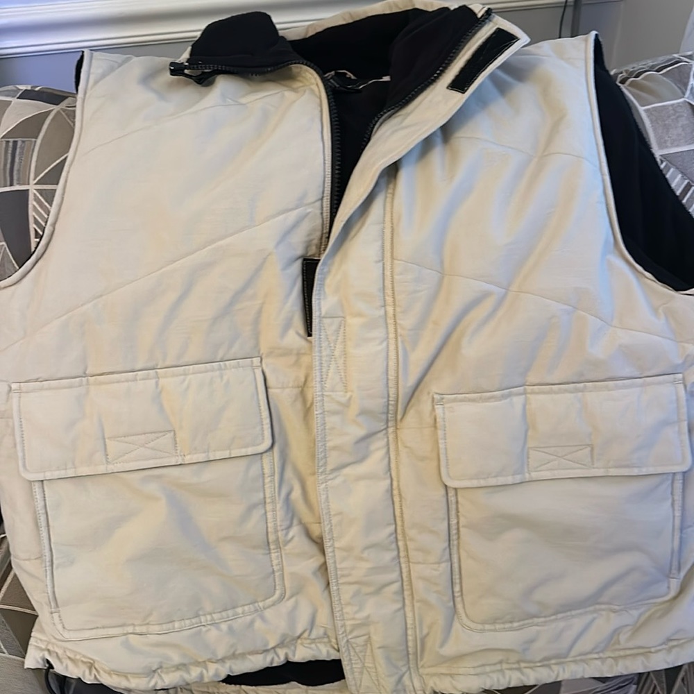 Quilted fleece lined vest